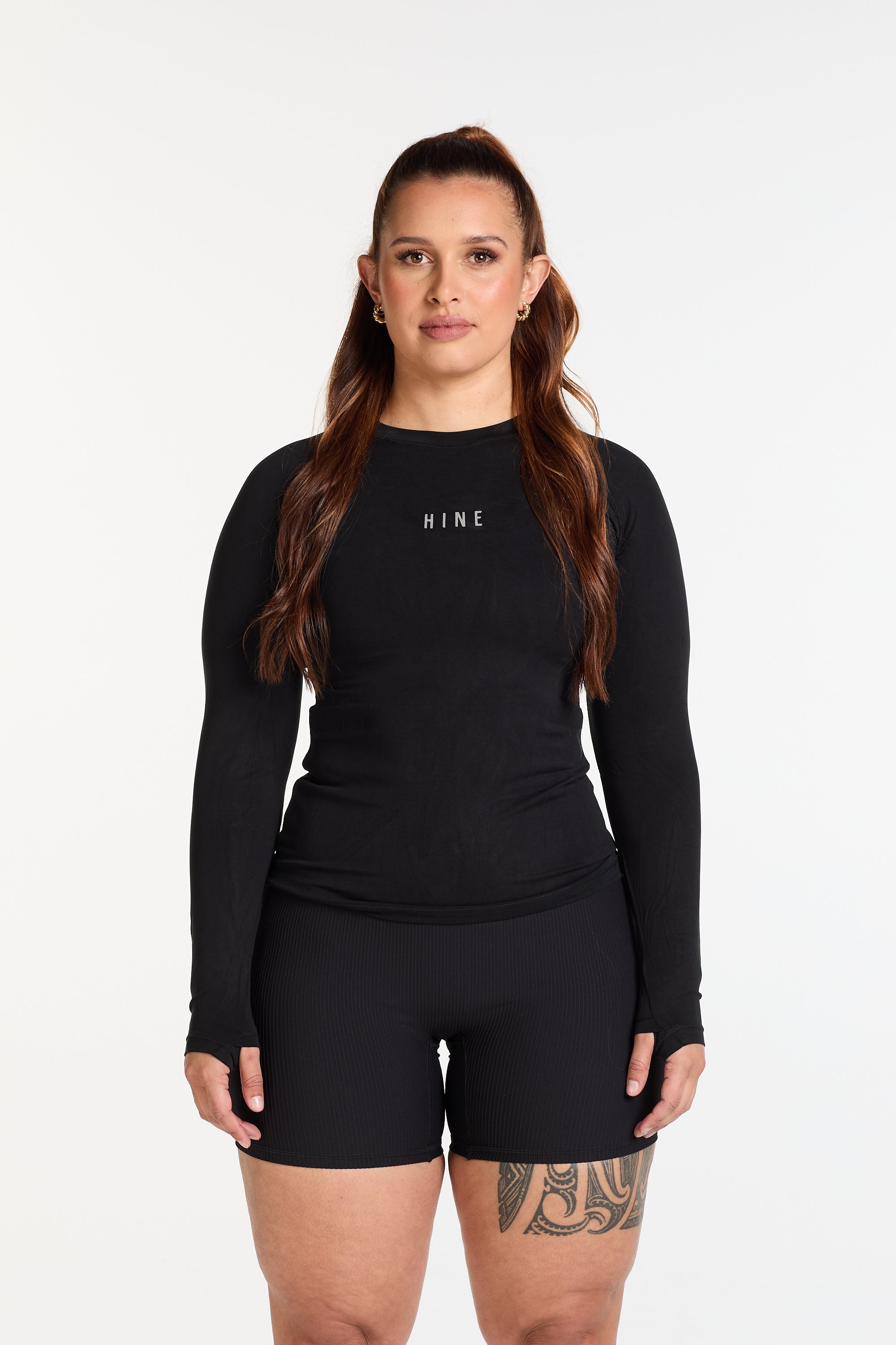 THE ESSENTIAL FULL LENGTH LONG SLEEVE ONYX