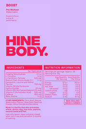 HINE BODY PRE WORKOUT WATERMELON