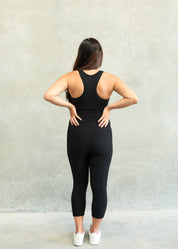 RIBBED MATERNITY 7/8 LEGGING ONYX