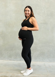 STAPLE MATERNITY FULL LENGTH LEGGING ONYX