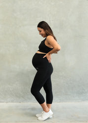 STAPLE MATERNITY 7/8 LEGGING ONYX