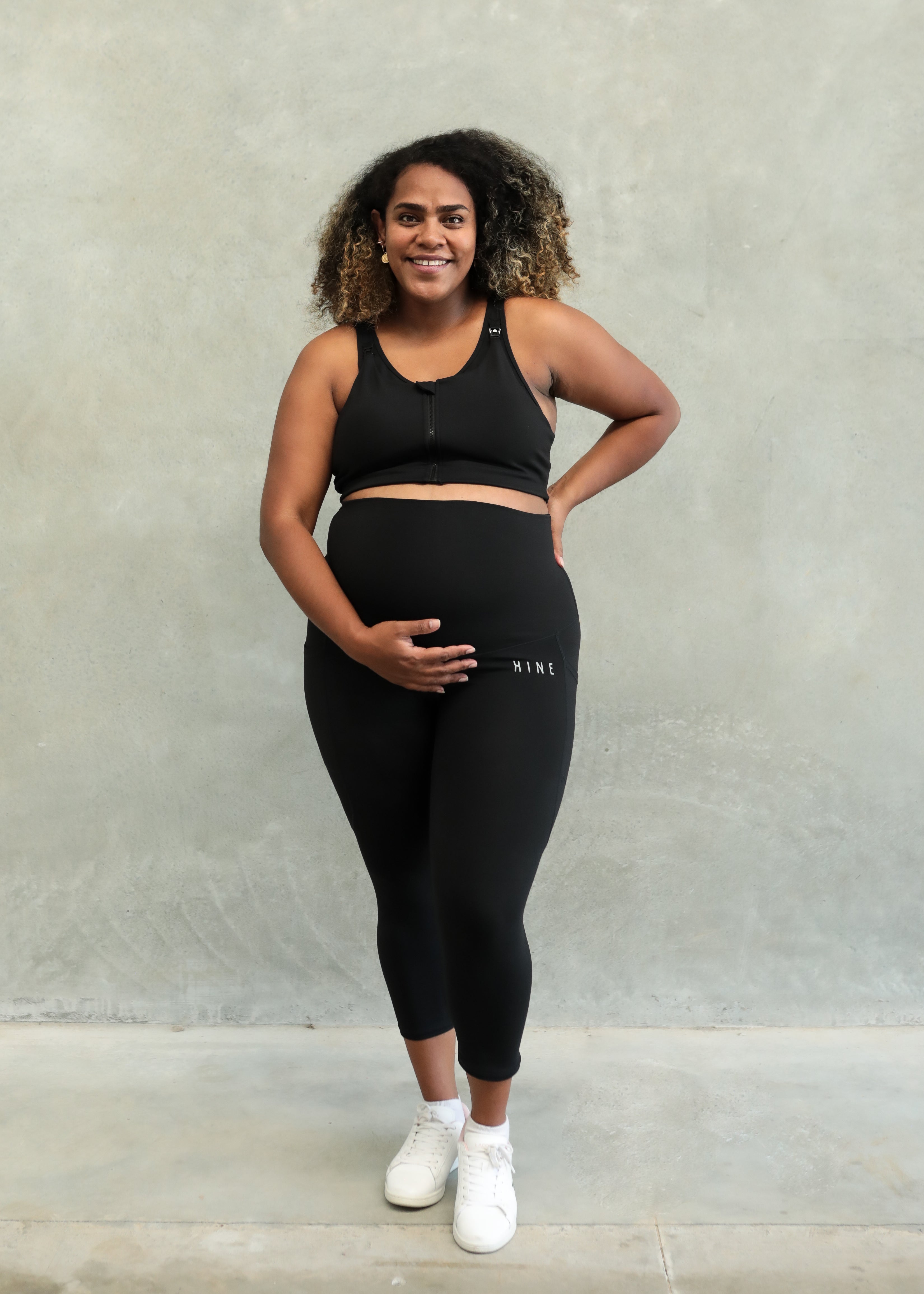 STAPLE MATERNITY 7/8 LEGGING ONYX