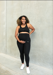 STAPLE MATERNITY FULL LENGTH LEGGING ONYX