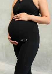 STAPLE MATERNITY FULL LENGTH LEGGING ONYX