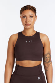 HYBRID PERFORMANCE SPORTS BRA ESPRESSO