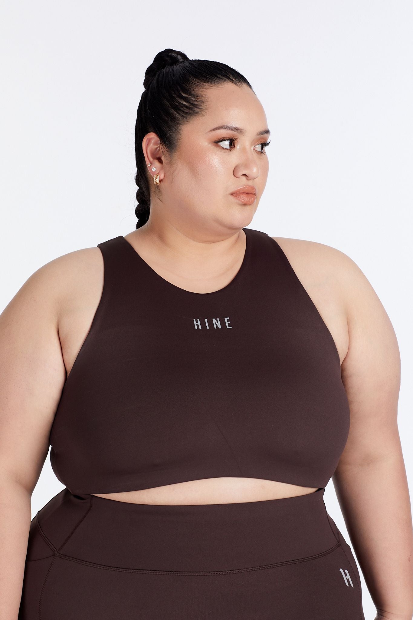 HYBRID PERFORMANCE SPORTS BRA ESPRESSO