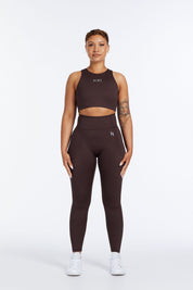 HYBRID FULL LENGTH LEGGINGS ESPRESSO