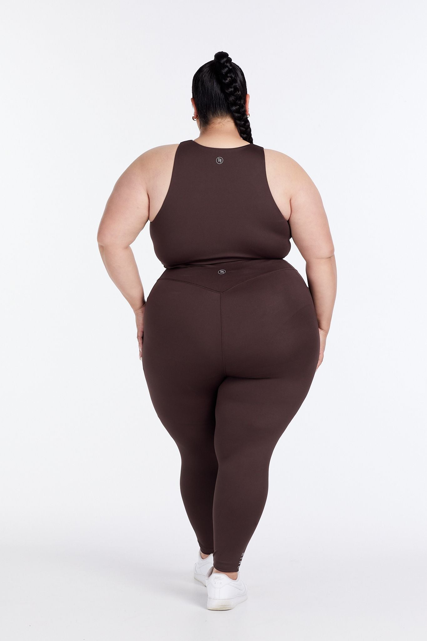 HYBRID FULL LENGTH LEGGINGS ESPRESSO