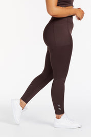 HYBRID FULL LENGTH LEGGINGS ESPRESSO