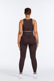 HYBRID FULL LENGTH LEGGINGS ESPRESSO